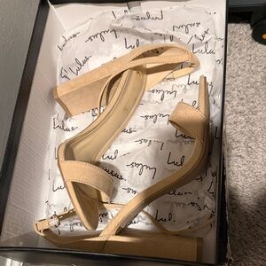 Lulu's Beige Strappy Heels